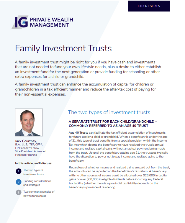 Whitepaper - Family Investment Trusts